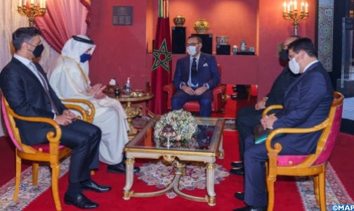 الملك يستقبل وزير الخارجية الاماراتي بقصر فاس