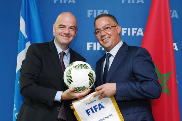 رسميا.. رئيس الاتحاد الدولي لكرة القدم جياني إنفانتينو يحل بالمغرب