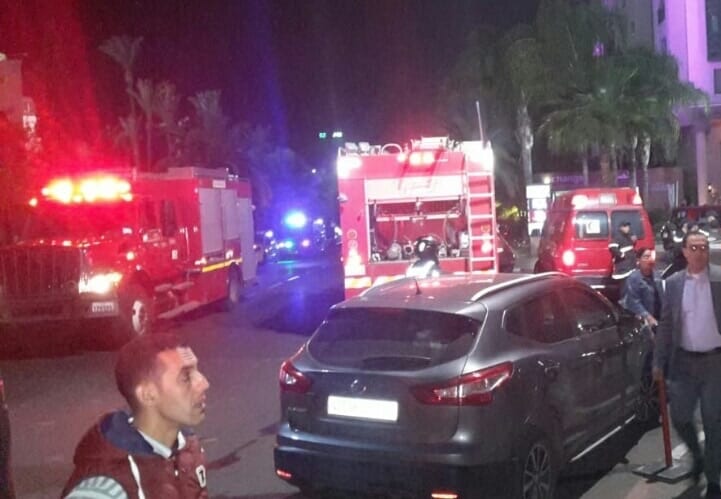 إستنفار في مراكش إثر حريق إلتهم جناح مطعم شاف مشهور في الفضائيات العربية