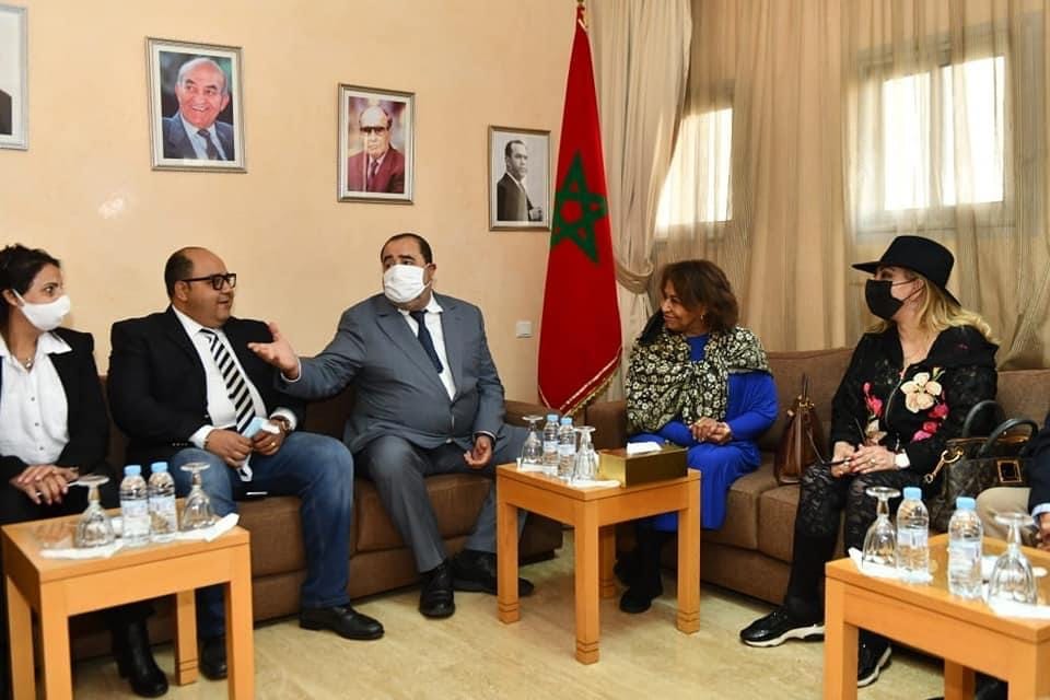 الرباط.. لشكر يستقبل أول امرأة من أصول إفريقية تصل إلى الكونجرس الأمريكي وعضو الحزب الديمقراطي