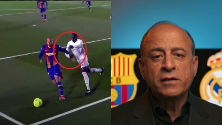 هل حرم برشلونة من ركلة جزاء في الكلاسيكو؟.. الحكم جمال الشريف يحسم الجدل (فيديو)