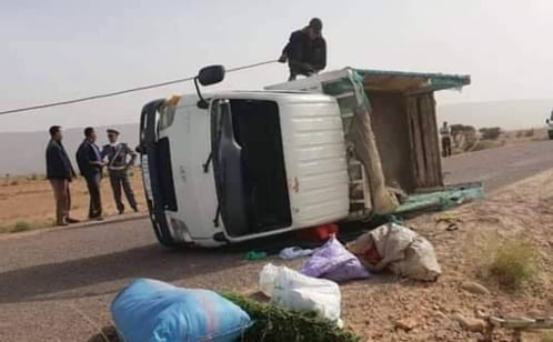 ويتواصل نزيف الطرق.. مصرع شخصين إثر اصطدام شاحنتين في السراغنة