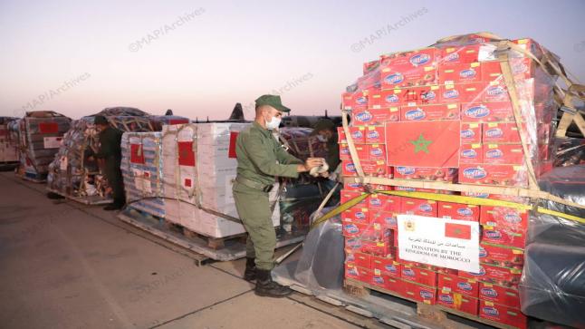 القاهرة.. وصول طائرتين عسكريتين مغربيتين تحملان مساعدات عاجلة لفائدة الشعب الفلسطيني