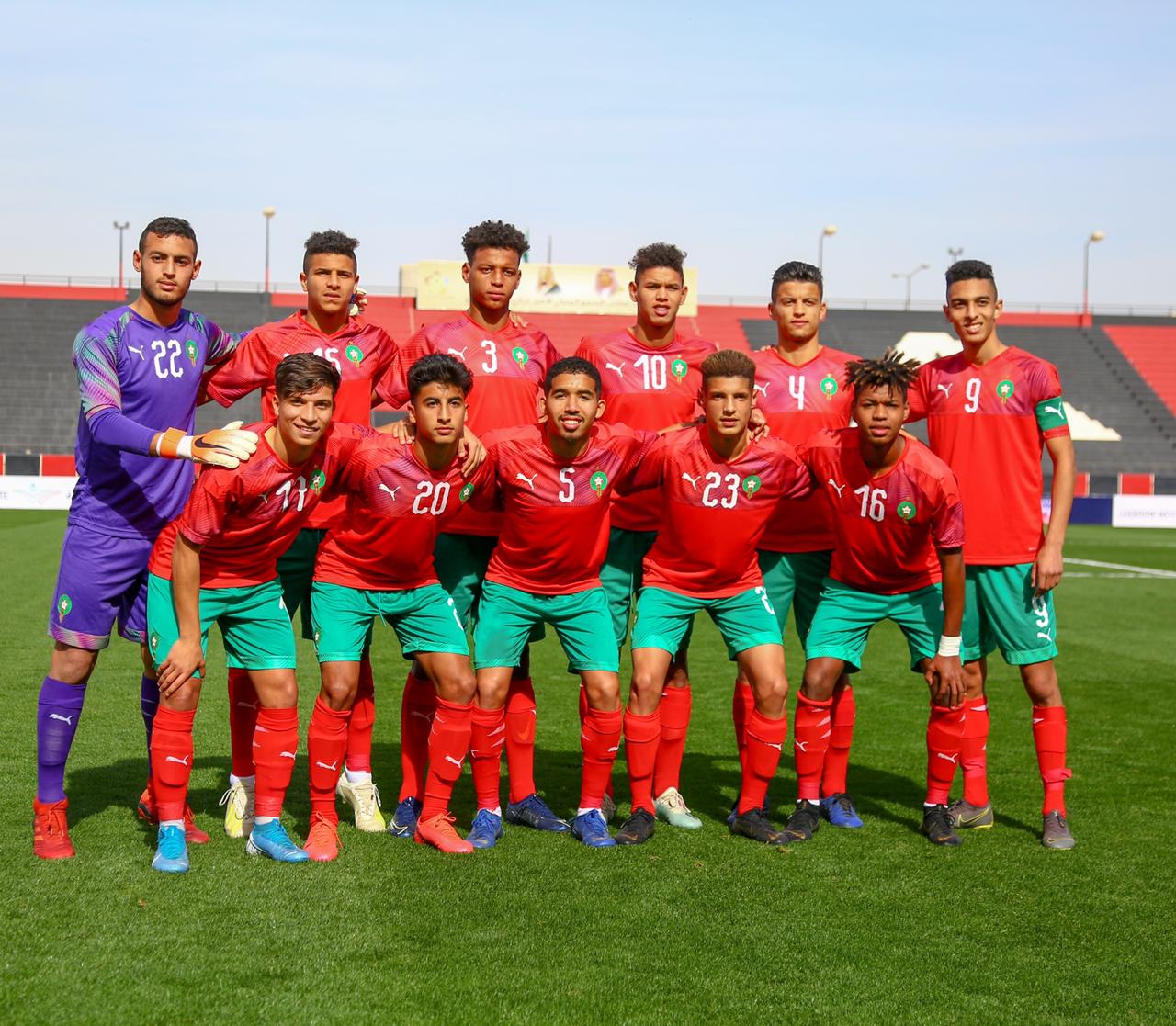 كأس العرب لكرة القدم تحت 20 عاما بمصر.. المنتخب  المغربي في المجموعة الثانية