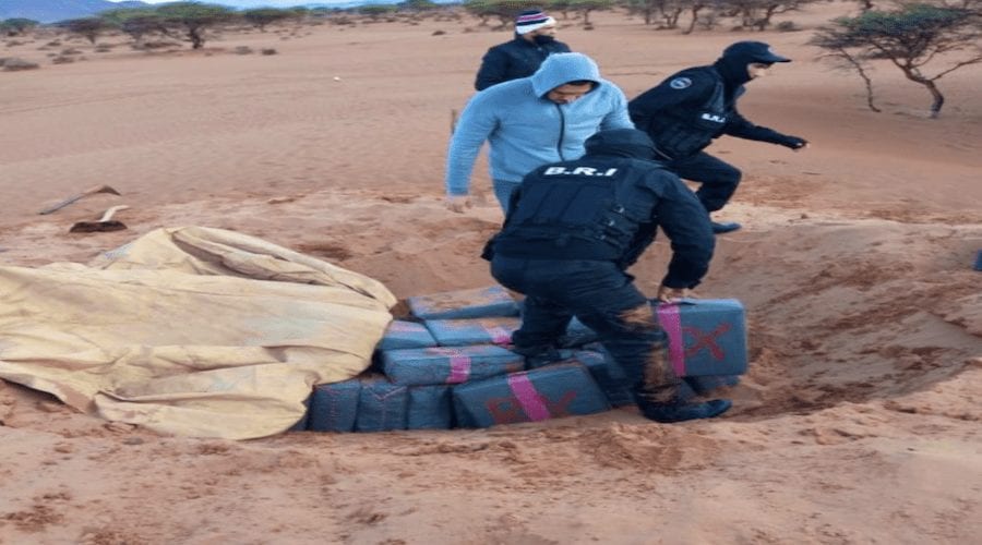 كلميم .. إيقاف أربعة مهربين وحجز أزيد من طن من “الحشيش”