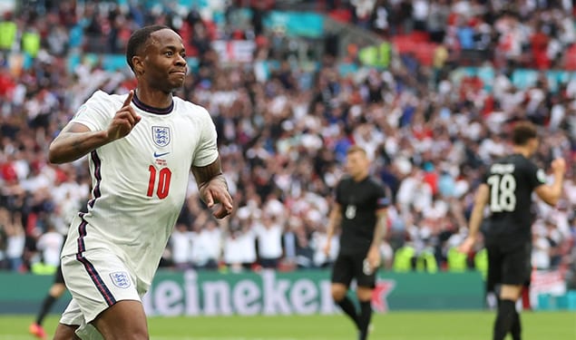 يورو 2020.. “الأسود الثلاثة” تفترس “المانشافت” وتتأهل إلى الدور ربع نهائي