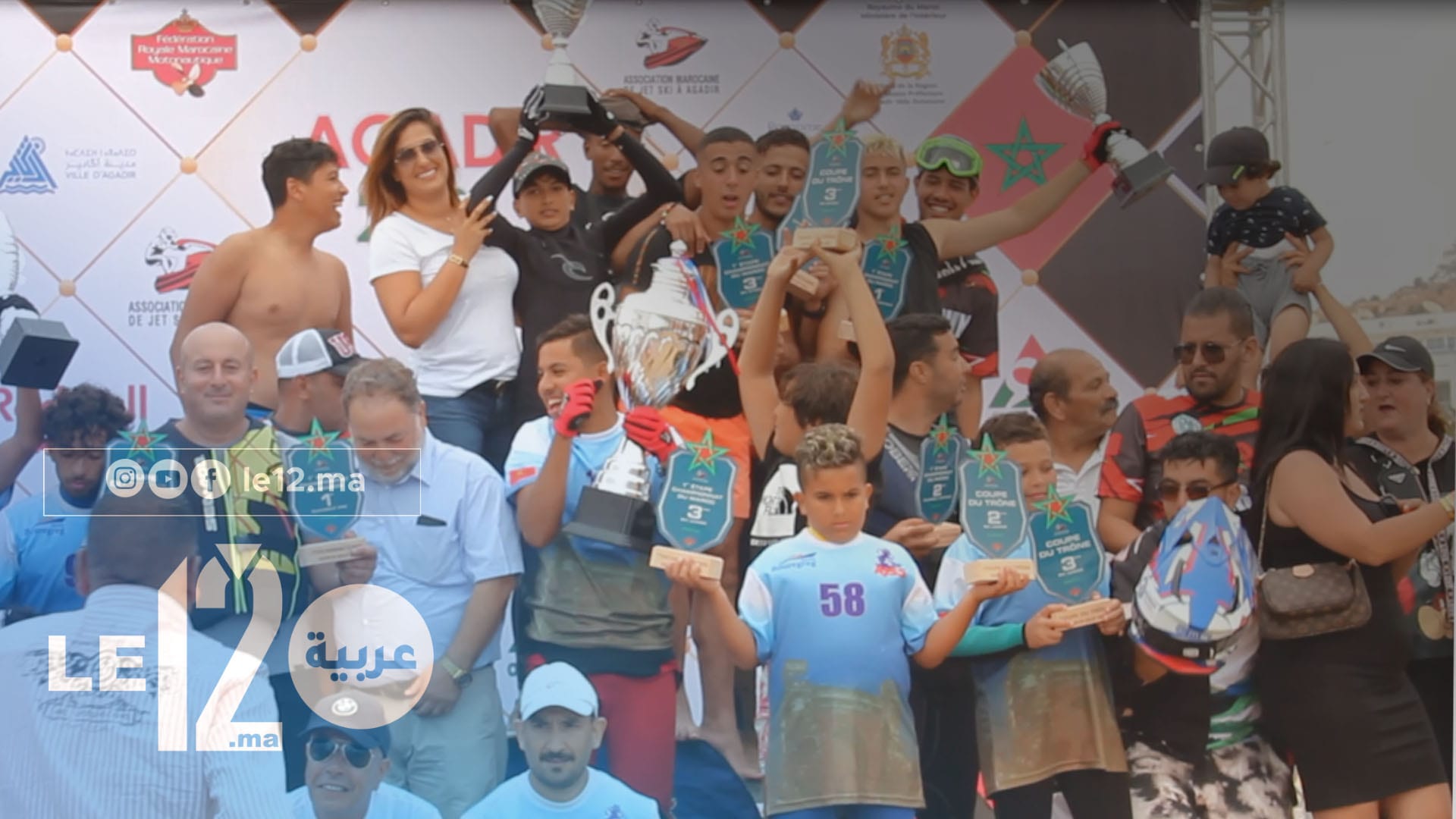 شاهد.. إختتام فعاليات المرحلة الأولى من البطولة الوطنية وكأس العرش لرياضة “جيت سكي” بأكادير