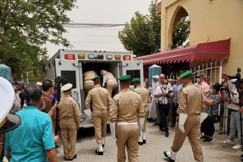 جنازة مهيبة للراحل الطبيب الجنرال دوديفزيون مولاي إدريس عرشان