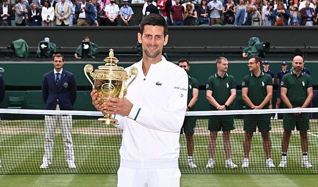 بطولة ويمبلدون لكرة المضرب.. الصربي ديوكوفيتش يحرز اللقب على حساب الإيطالي بريتيني