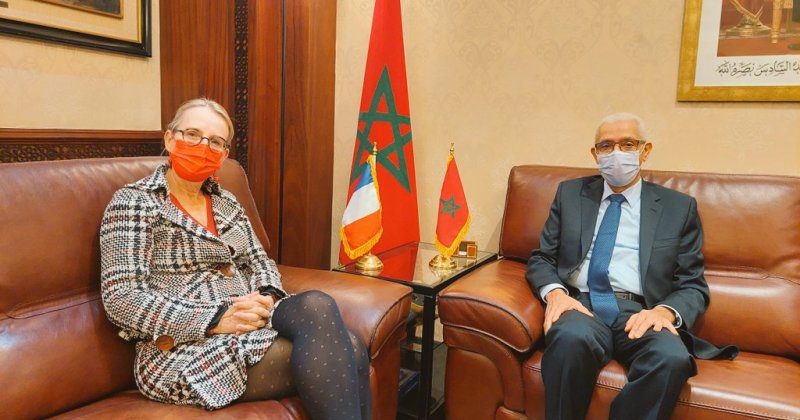تعزيز التعاون البرلماني الثنائي والمتعدد الأطراف محور لقاء الطالبي العلمي وسفيرة فرنسا بالمغرب