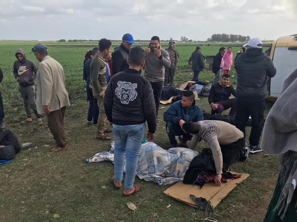 قتيلان وجرحى في حادثة سير خطيرة ضاحية القنيطرة في أول أيام العطلة المدرسية (صور)