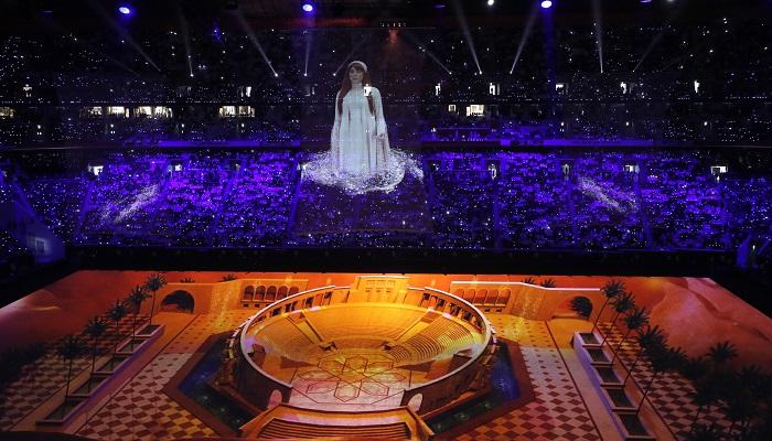 تقنية “الهولوغرام” تستدعي فنانين راحلين إلى حفل افتتاح كأس العرب