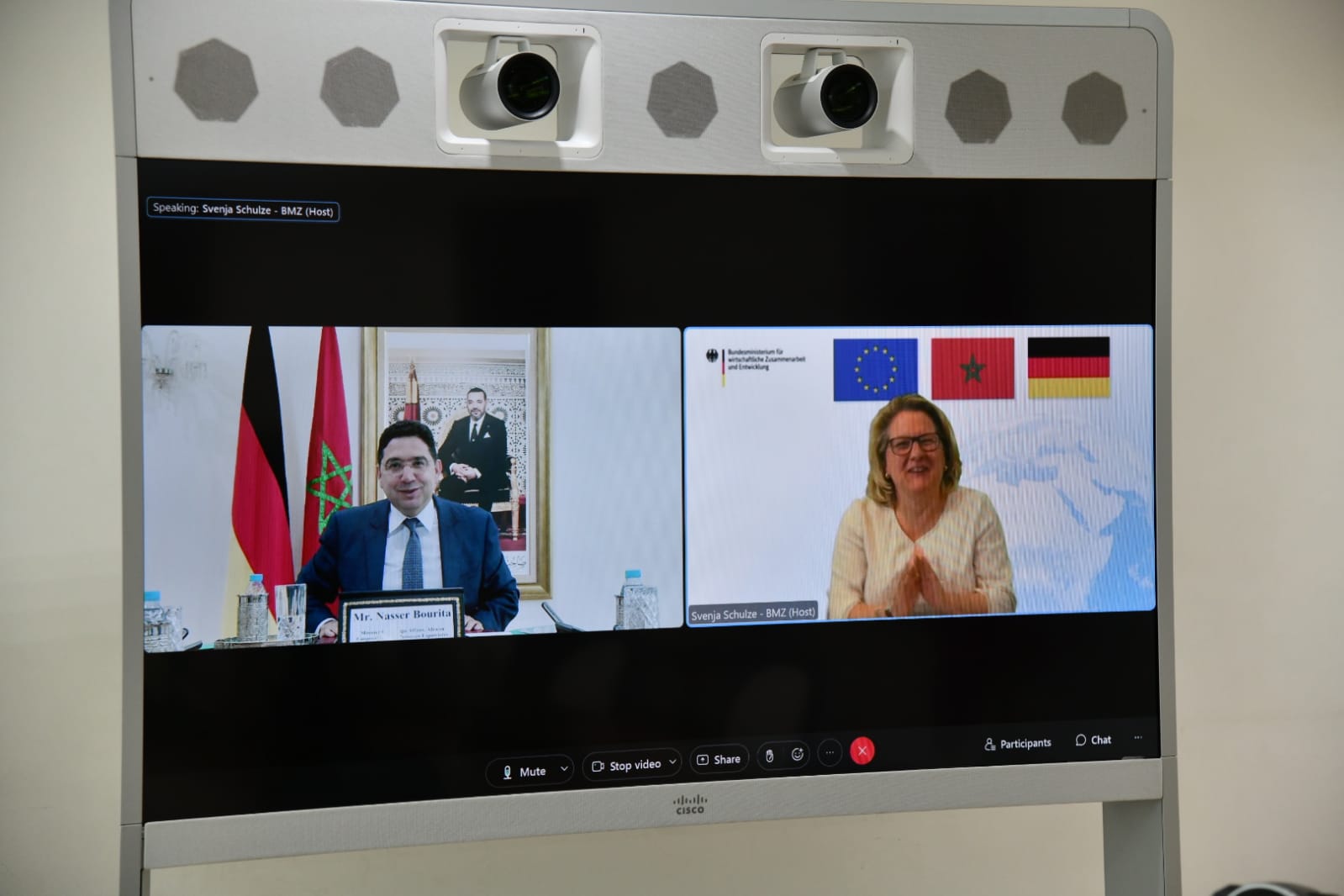 لأول مرة.. بوريطة يتباحث مع وزيرة التعاون الاقتصادي والتنمية بألمانيا الاتحادية