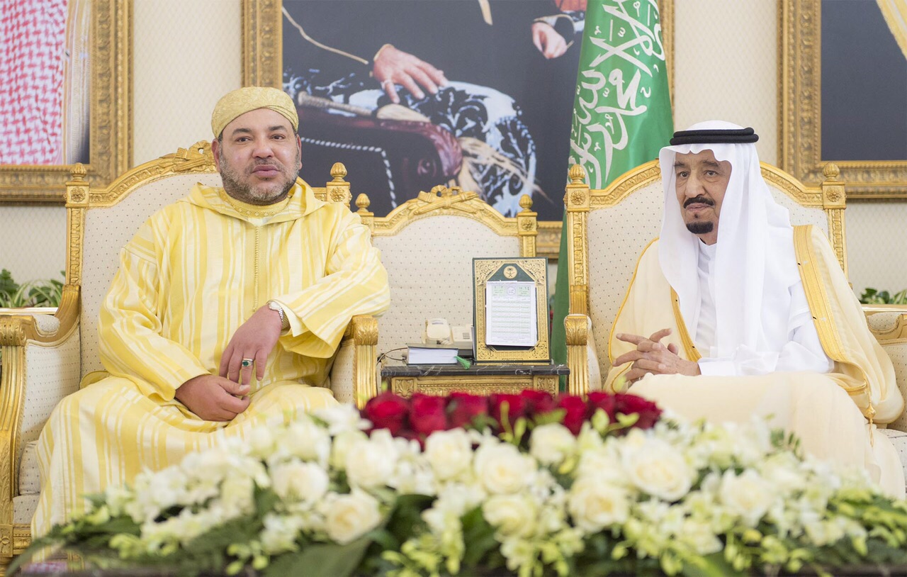 برقية تضامن من الملك إلى خادم الحرمين على إثر الاعتداءات التي تستهدف السعودية