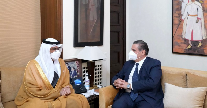 أخنوش يستقبل وزير الصناعة والتكنولوجيا المتقدمة الإماراتي