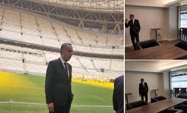 حموشي يزور ملعب إحتضان نهائي كأس العالم في قطر لهذا السبب