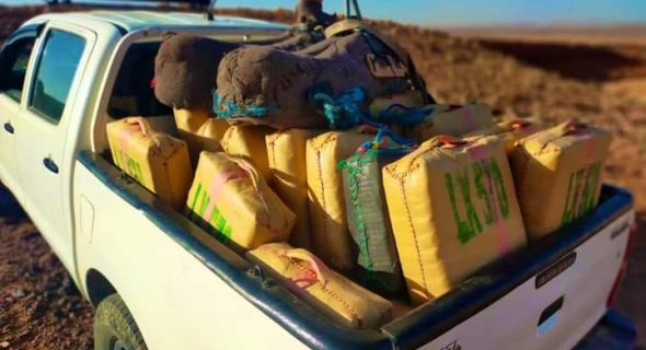 الرشيدية.. إيقاف 6 أشخاص وحجز حوالي طن من الحشيش