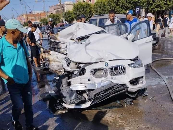 فاجعة.. ثلاثة قتلى في حادثة سير بسيدي علال التازي في أول أيام العيد(صور)