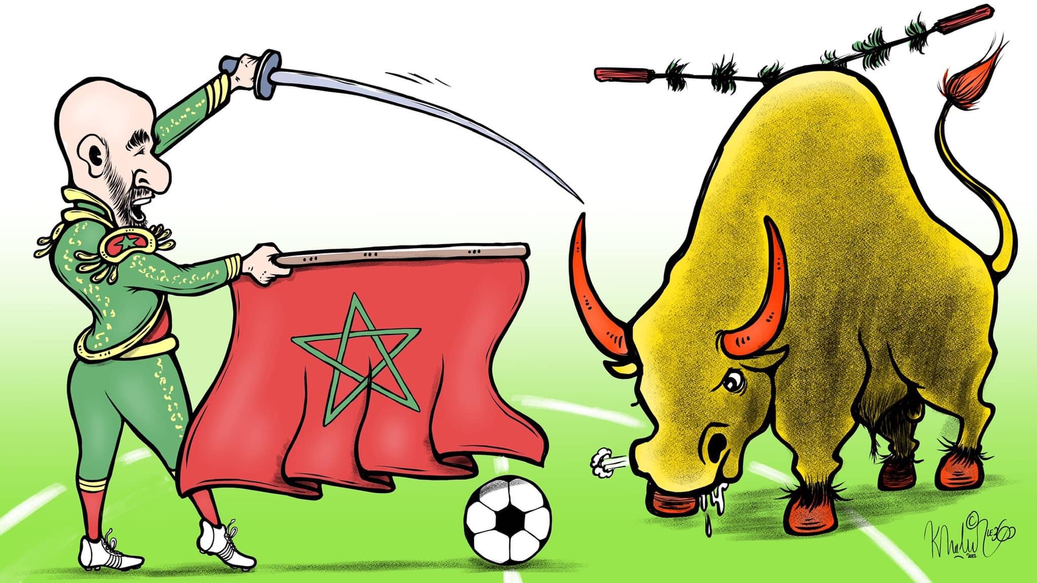 المغرب -إسبانيا. أسود الأطلس يروضون الثور الإسباني في مباراة تاريخية
