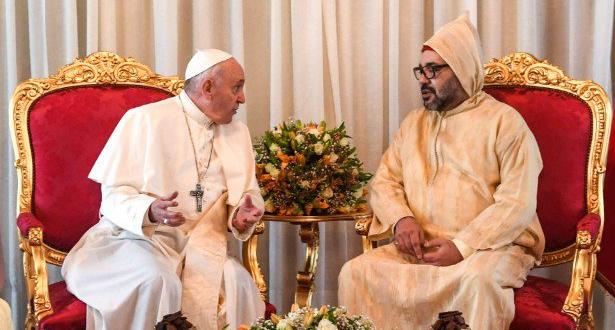 الملك محمد السادس يهنئ البابا فرانسيس
