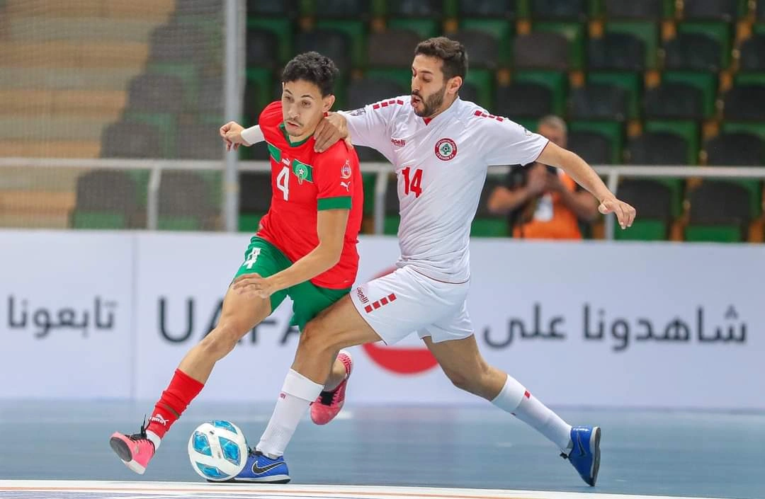المنتخب المغربي يواصل انتصاراته في بطولة الفوتسال العربية بفوز ساحق على لبنان