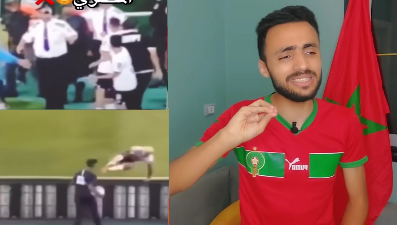 شاب مصري يعتذر من الشعب المغربي بعد اعتداء لاعبي مصر على الجمهور وجامع الكرة في نهائي الكان