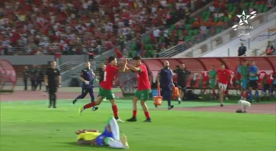 عاجل . نهاية مباراة المغرب و البرازيل بفوز المنتخب الوطني