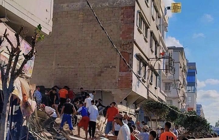 الدار البيضاء. انهيار منزل من 3 طوابق..السلطات تعلن الخسائر