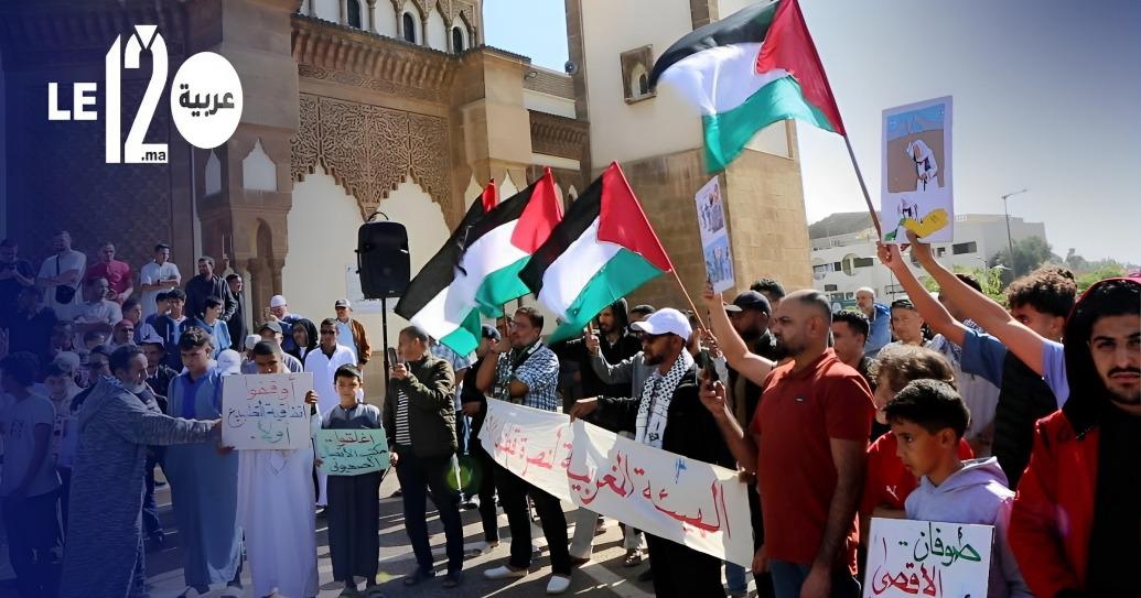 فلسطين توحد الفصائل الطلابية في الجامعات المغربية و الوقفات مستمرة