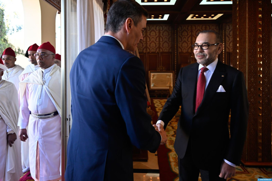 الملك محمد السادس يستقبل بيدرو سانشيز