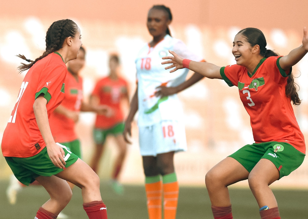 فتيات المنتخب المغربي يمطرن شباك النيجر بـ 11 هدفا