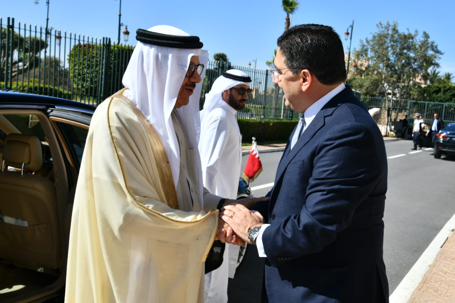 بوريطة يستقبل وزير خارجية مملكة البحرين
