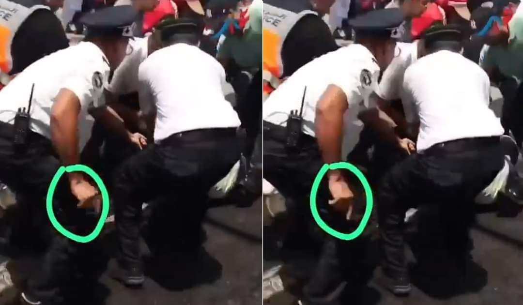 مسيرة الرباط. هذا ما التقطه ضابط الأمن خلال تفريق مظاهرة الأطر الطبية