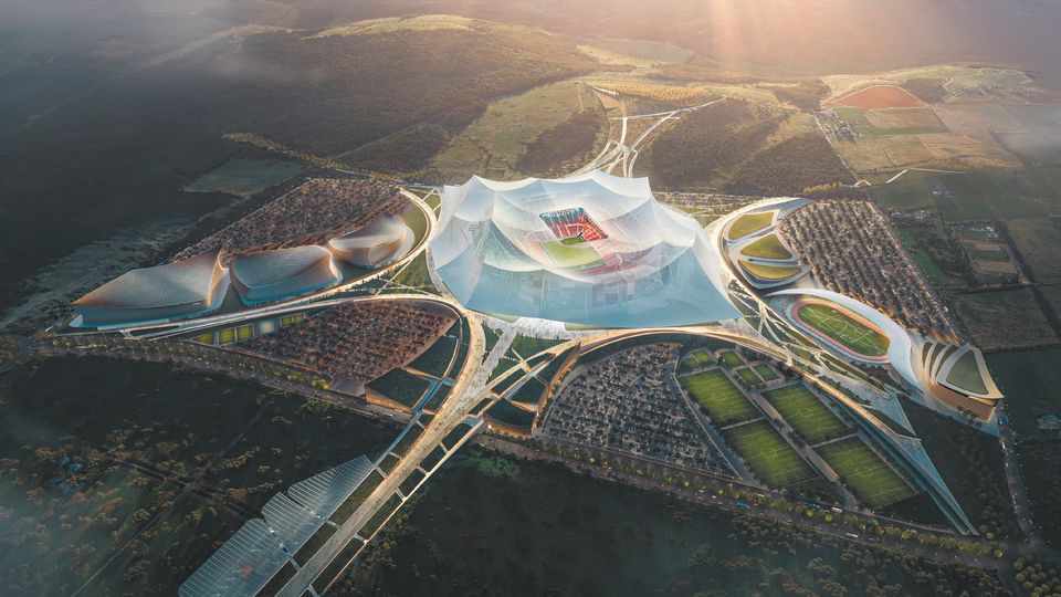 مونديال 2030. بدء أشغال تهيئة أرض تشييد ملعب الحسن الثاني في بن سليمان