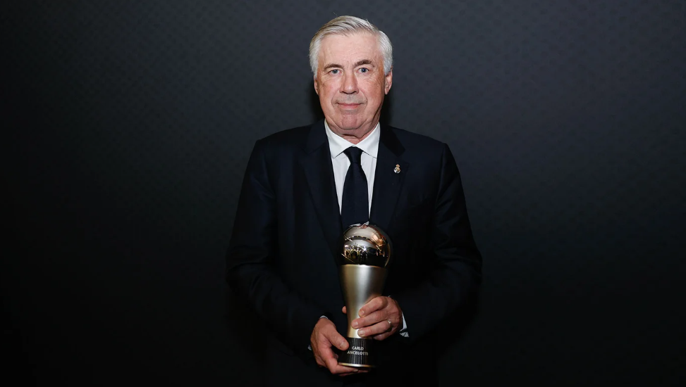 أنشيلوتي أفضل مدرب في العالم وهايس أفضل مدربة