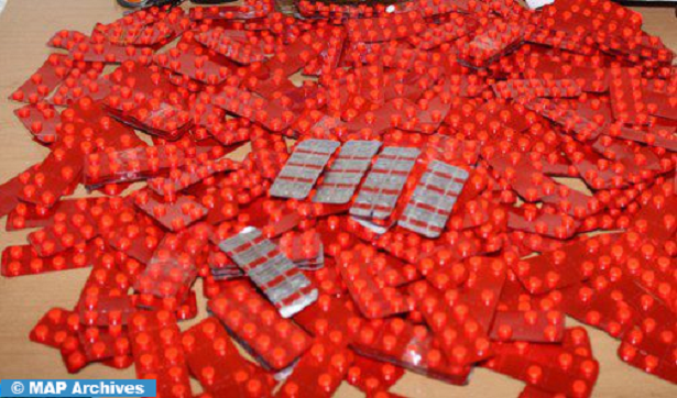 إجهـاض محاولة تهريب 12 ألف قرص مخـدر وتوقيـف شخصين بتطوان