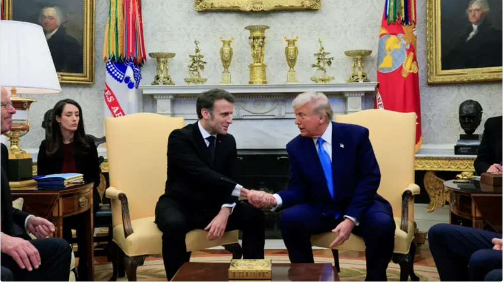 ترامب. اتفاق روسيا وأوكرانيا بات قريباً.. وماكرون يؤيد