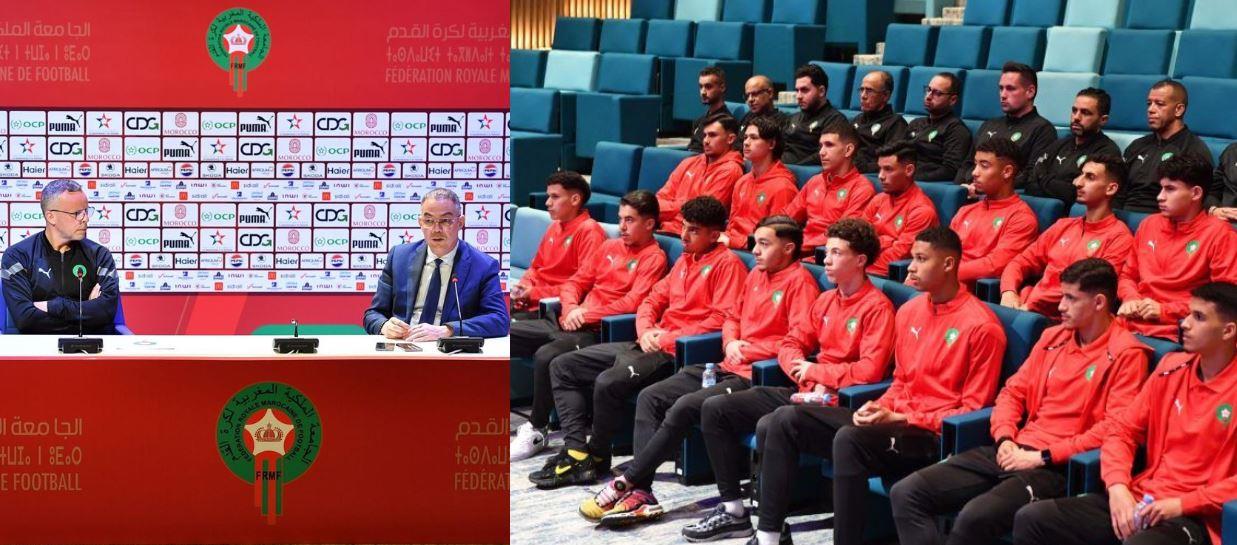 لقجع يحفز لاعبي المنتخب الوطني لأقل من 20 سنة