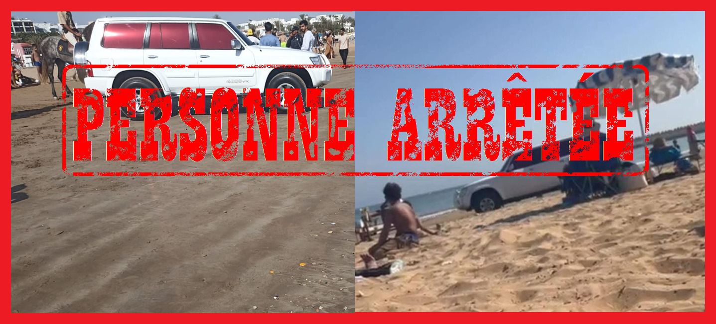 الأمن يتفاعل مع صورة أجنبي “اقتحم” شاطئ أكادير بسيارة “كات كات”