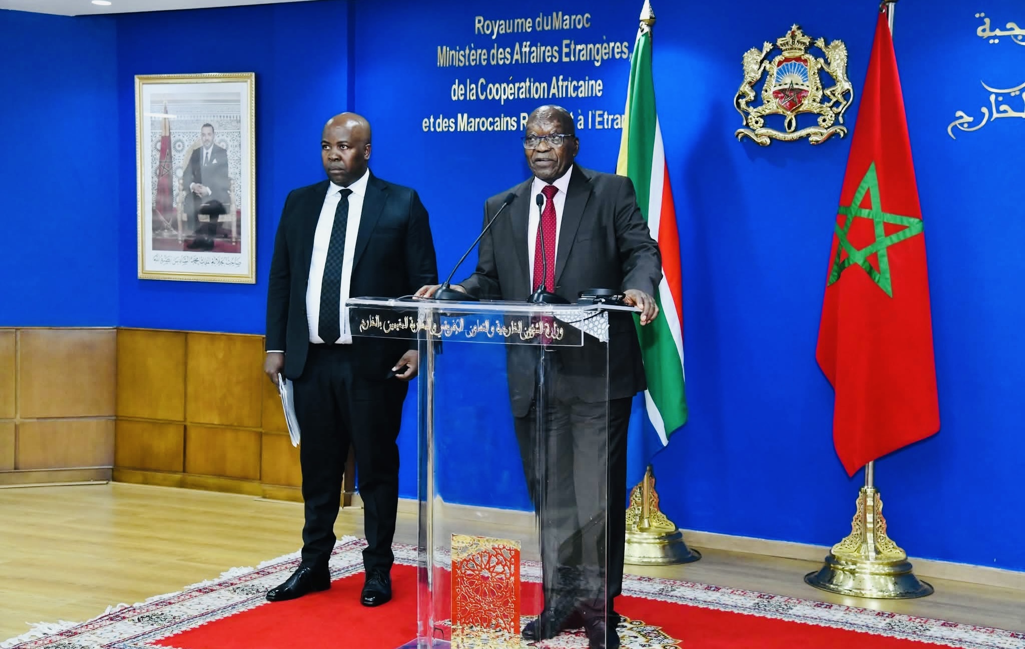 جاكوب زوما يستحضر “لقاءه التاريخي” مع الملك محمد السادس سنة 2017