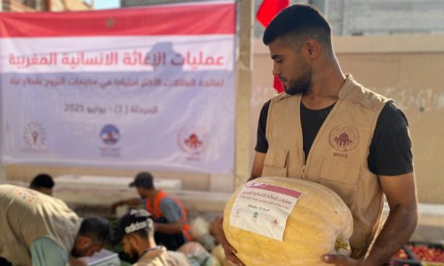 غزة.. تنفيذ المرحلة الثالثة من حملة الإغاثة الإنسانية المغربية