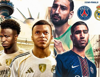 حكيمي يصطدم بمبابي في نصف نهائي ناري بين باريس سان جيرمان وريال مدريد