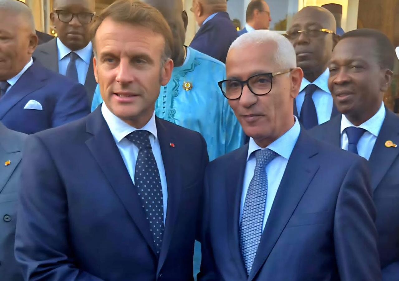 الرئيس ماكرون يستقبل الطالبي العلمي رئيس مجلس النواب المغربي