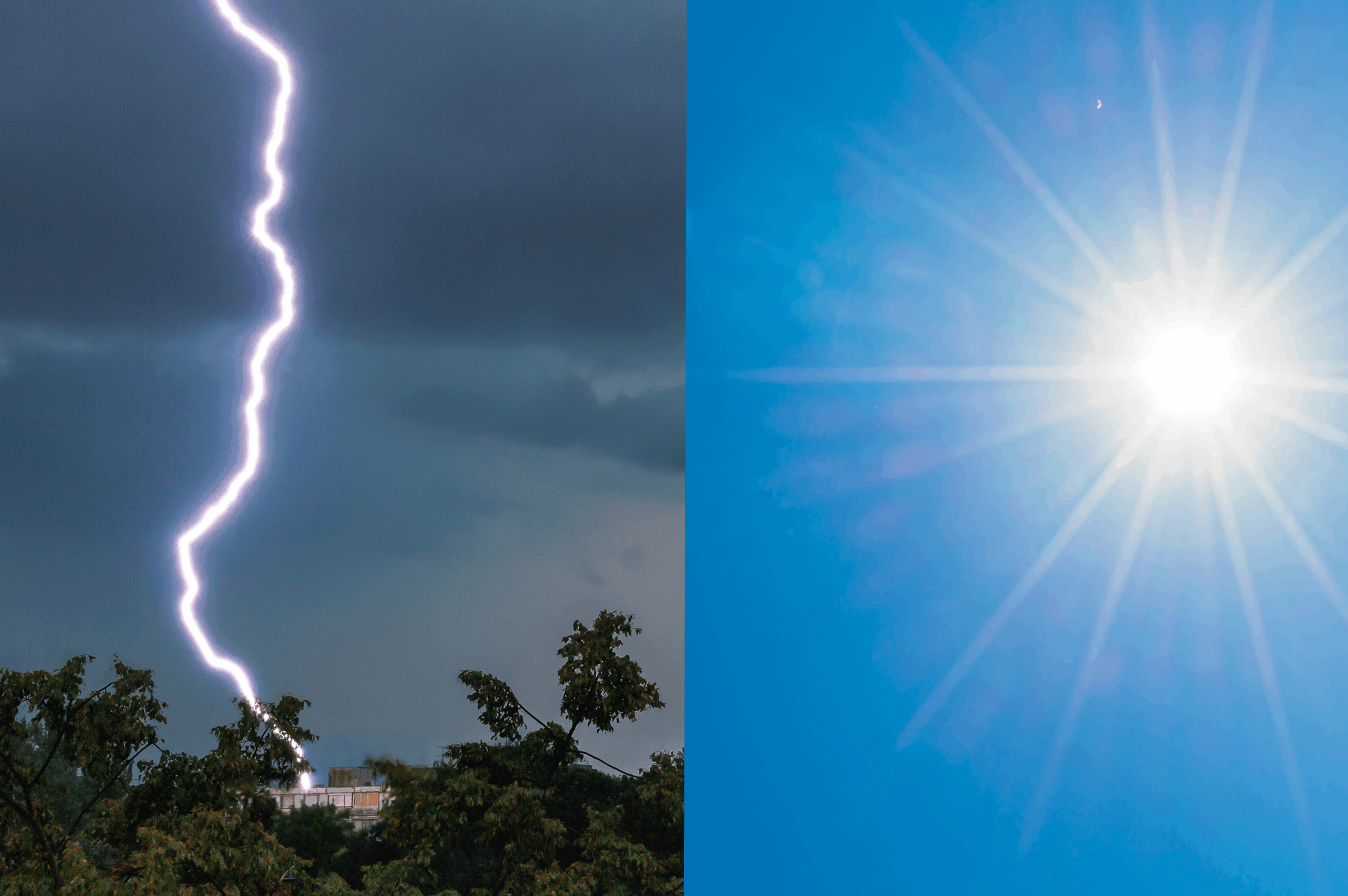 طقس متقلب: موجة حر قوية وزخات رعدية تضرب عدة مناطق في المغرب