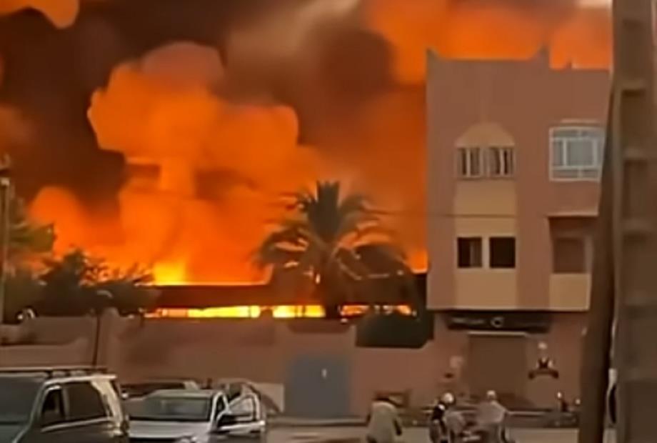 الريصاني .. حريق بالسوق الأسبوعي دون تسجيل ضحايا