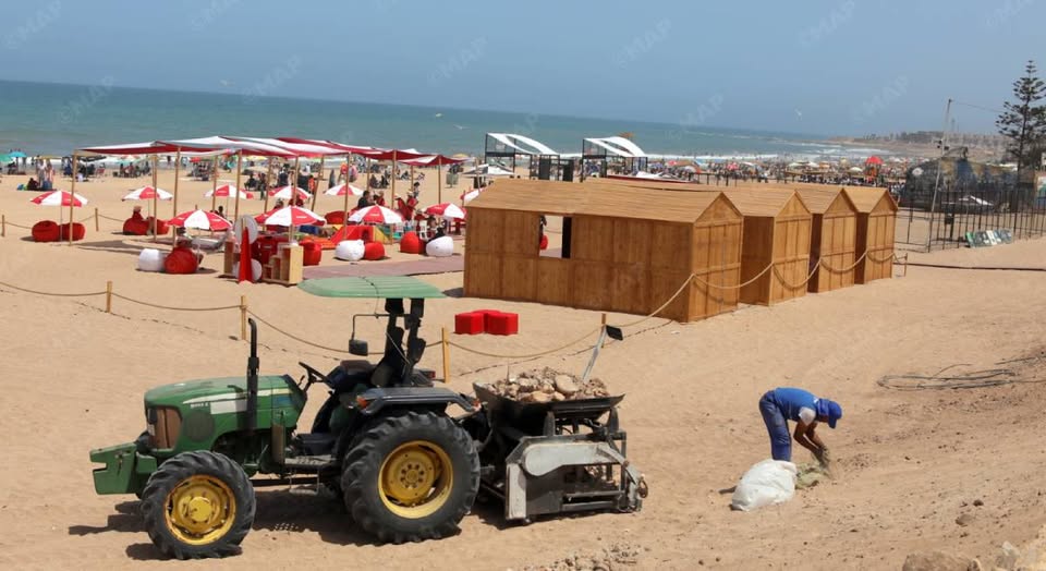 شواطئ دار بوعزة. إنطلاق حملة تحرير الملك العمومي البحري من الاحتلال غير القانوني