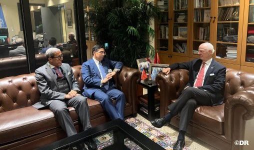 بوريطة يعقد جلسة عمل مع المبعوث الشخصي للأمين العام للأمم المتحدة إلى الصحراء