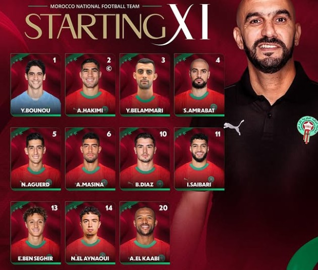 الركراكي يكشف عن تشكيلة الأسود الحاسمة لمواجهة النيجر