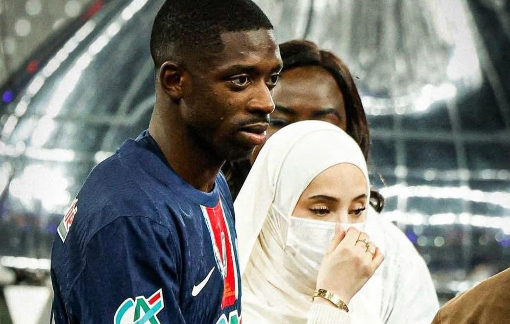 ديمبيلي ينهي الجدل حول تجاهل زوجته المغربية في خطاب التتويج بالبالون دور