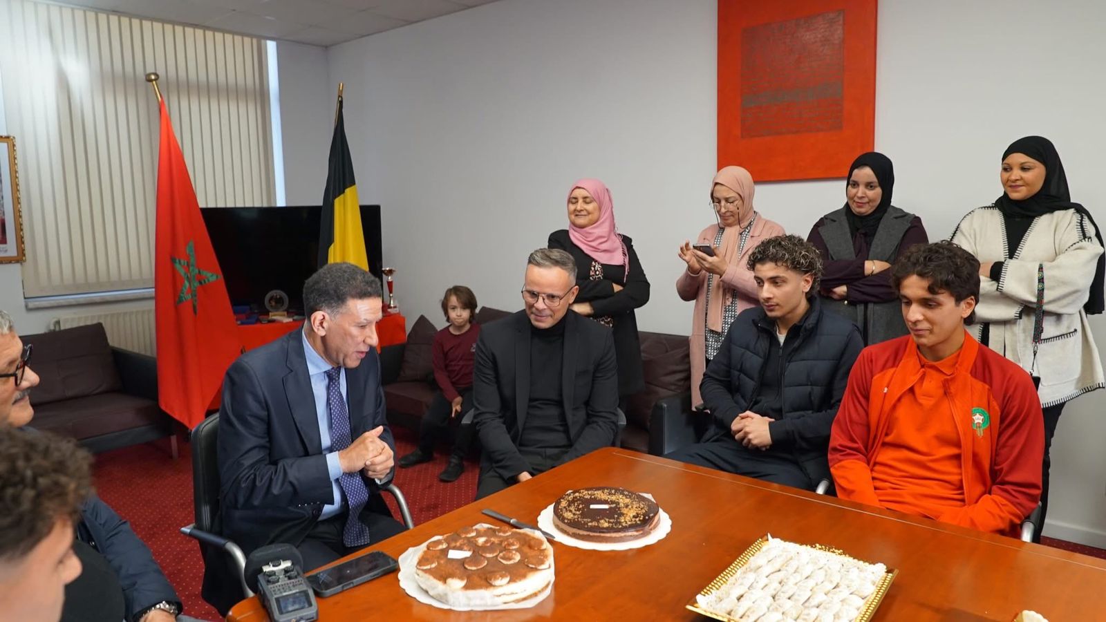 القنصلية العامة للمغرب ببروكسيل تحتفي بأبطال مونديال الشيلي